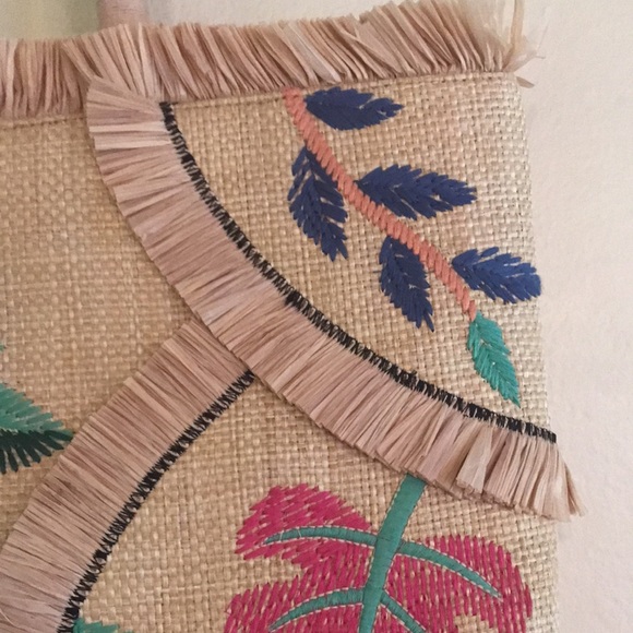 Stella & Dot Shake Your Palm Straw Bag - Picture 7 of 10